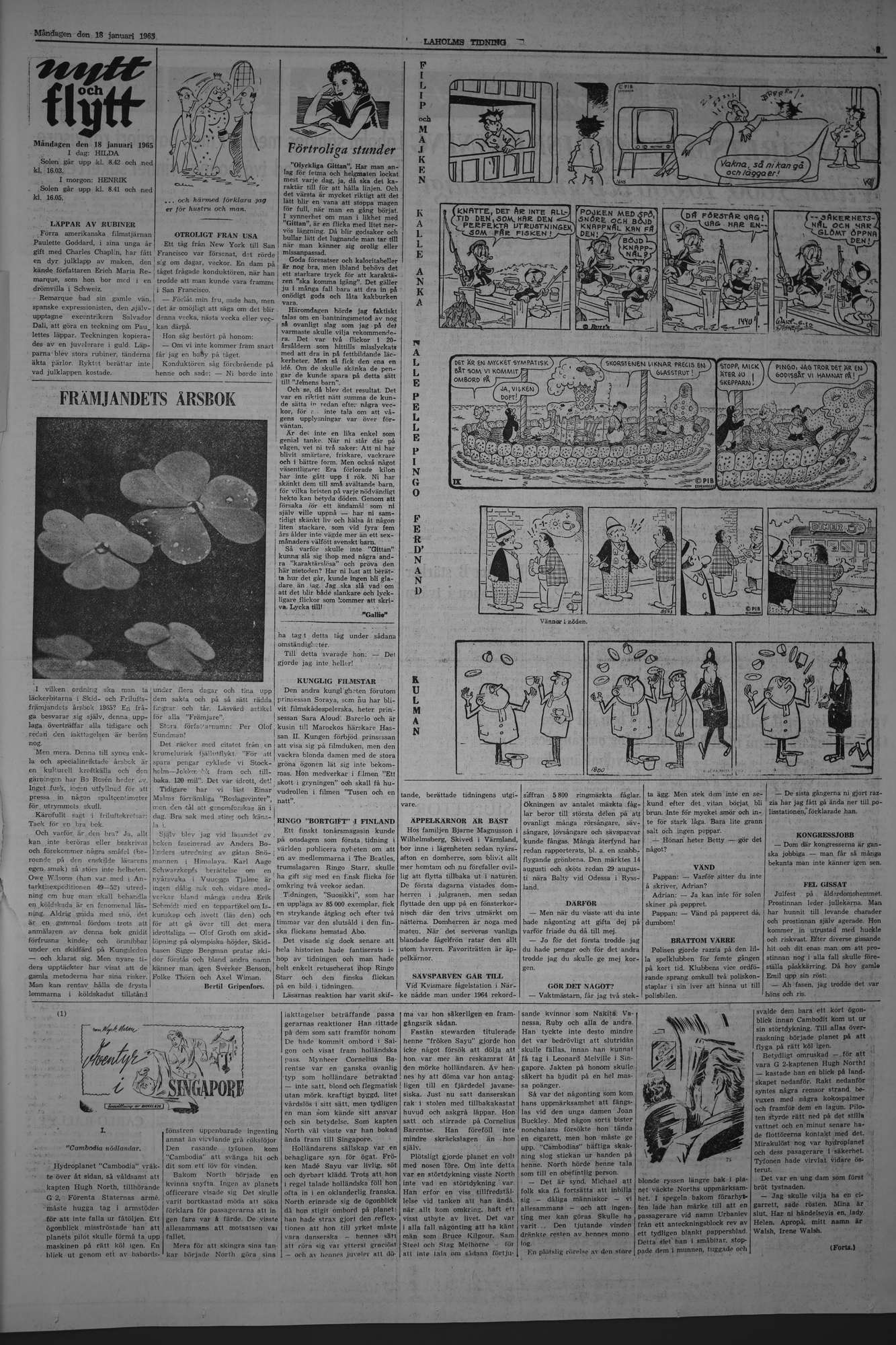 Laholms Tidning Måndag 18 januari 1965, sida 5