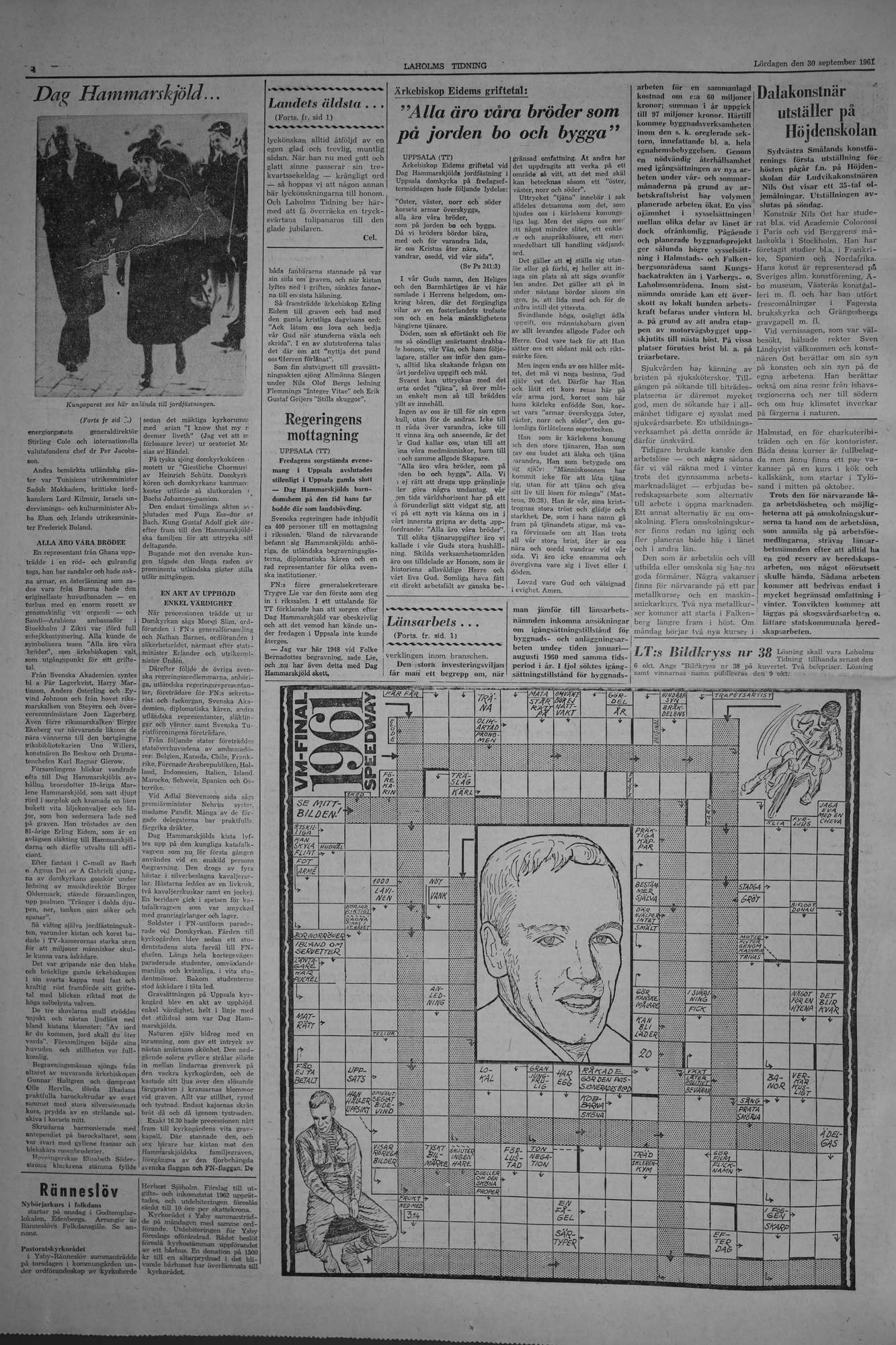 Laholms Tidning Lördag 30 september 1961, sida 4