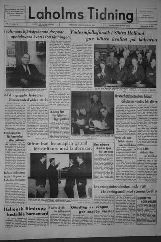 Förstasidan, Tisdag 19 januari 1965