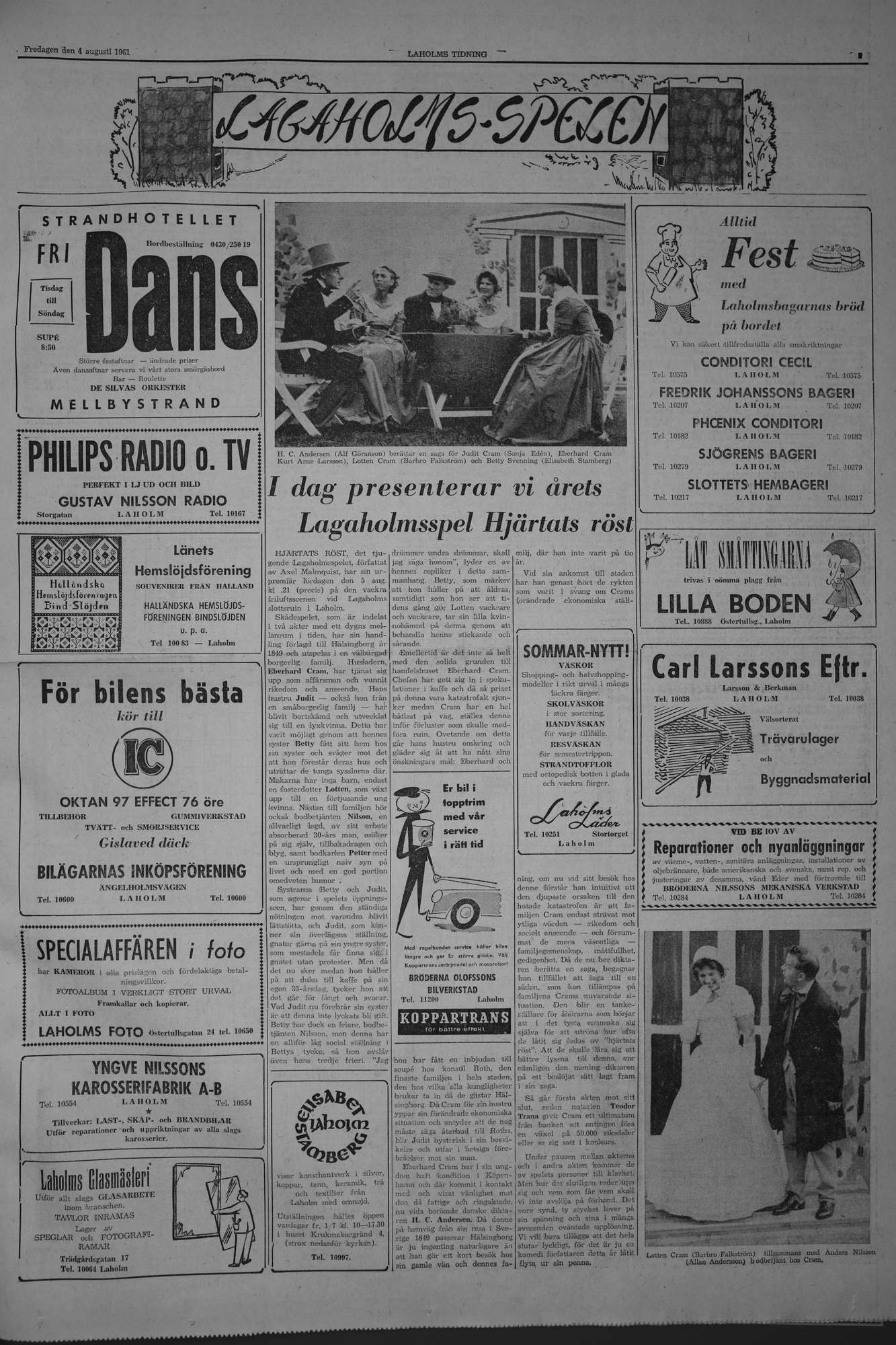 Laholms Tidning Fredag 4 augusti 1961, sida 5