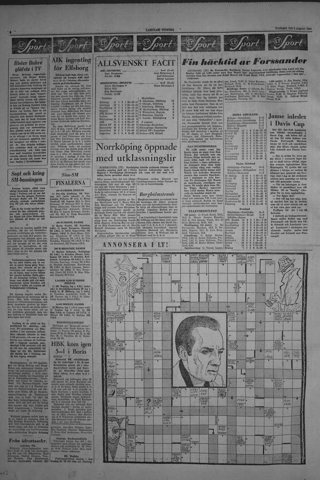 Laholms Tidning Fredag 4 augusti 1961, sida 6