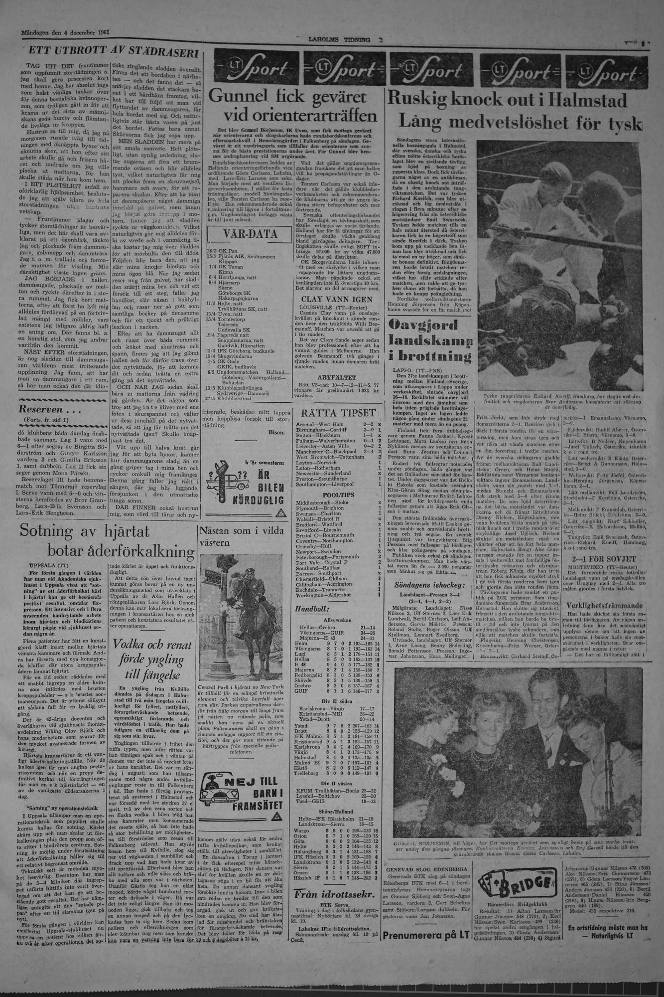 Laholms Tidning Måndag 4 december 1961, sida 5