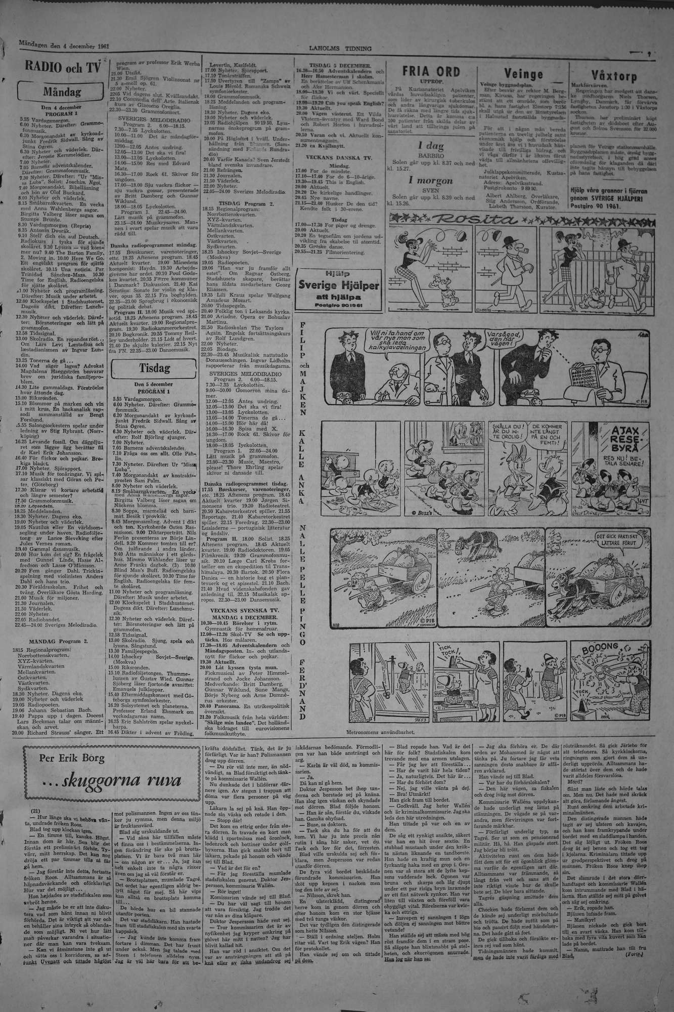Laholms Tidning Måndag 4 december 1961, sida 7